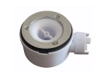 Bonde extra-plate horizontale, Hauteur : 5 cm, Sortie horizontale Ø 40 mm, pour receveur de douche de type italienne, siphoïde avec perçage Ø 90.